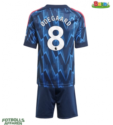 Arsenal Martin Odegaard #8 Bortaställ Barn 2025-26 Kortärmad (+ Korta byxor)